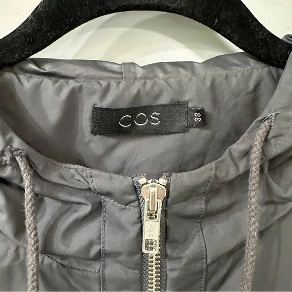 COS The Hooded Blouson Jacket Windbreaker in Black Size 38 US Medium - Picture 7 of 7